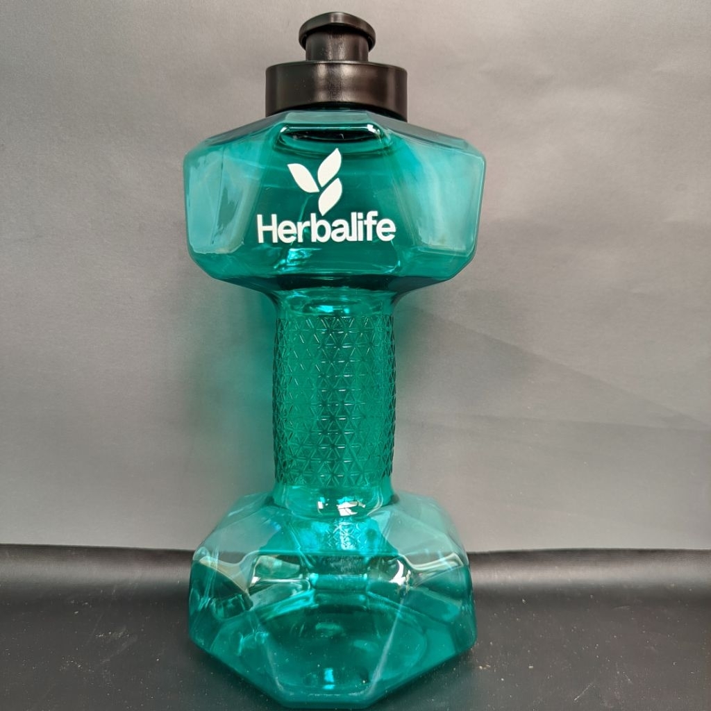 Dee Barbel Dumbbell Botol Air Minum Olahraga HLF 1,5 Liter - Botol Minum Viral - Botol Minum