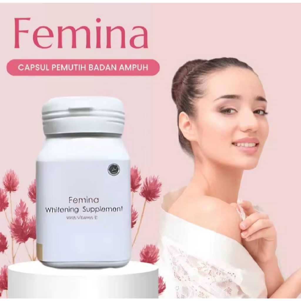 femina whitening supplement original pemutih badan