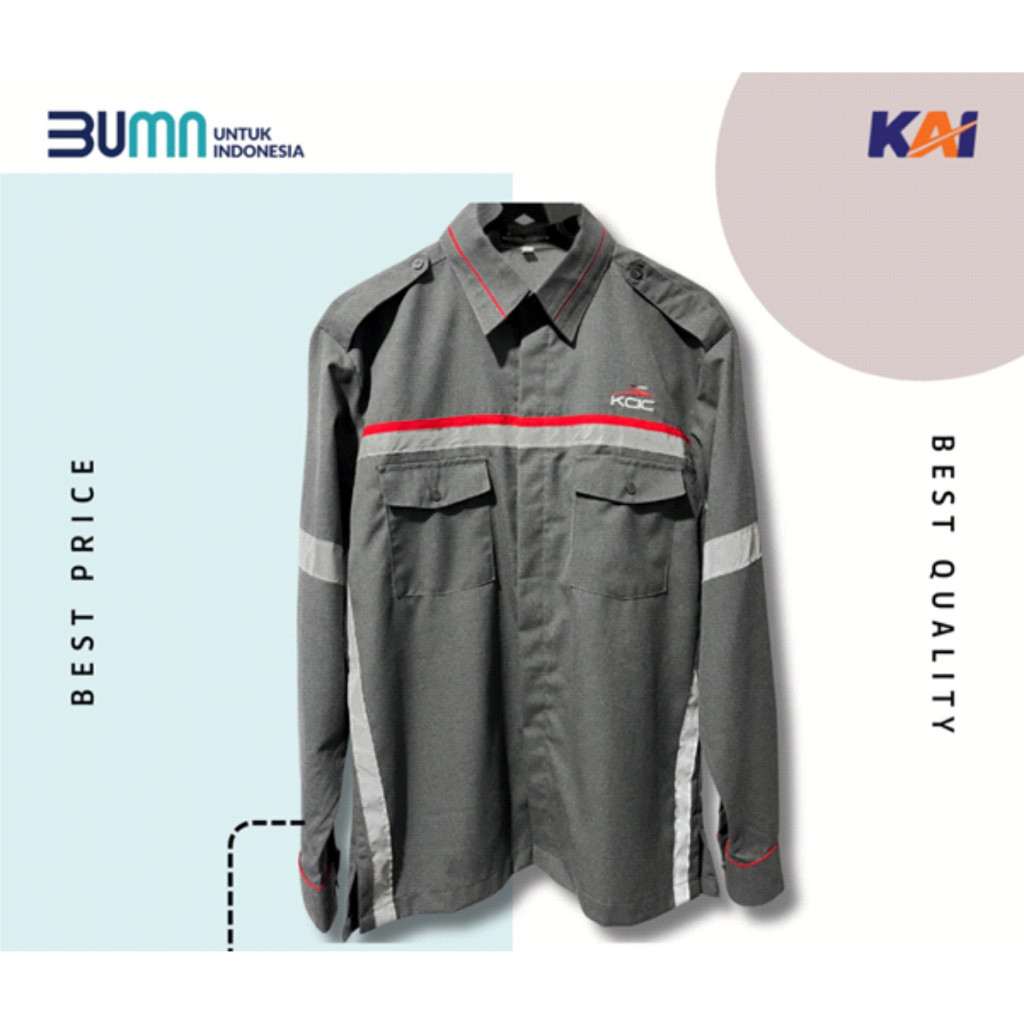 Seragam Abu KCIC Kereta Cepat Indonesia China