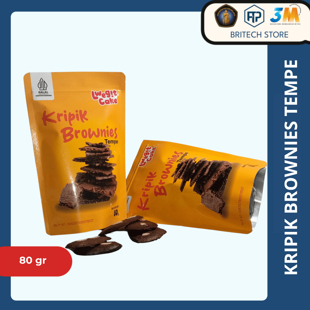 

Lwegitcake by Mom Voni Keripik Brownies Tempe Rasa Cokelat 80gr