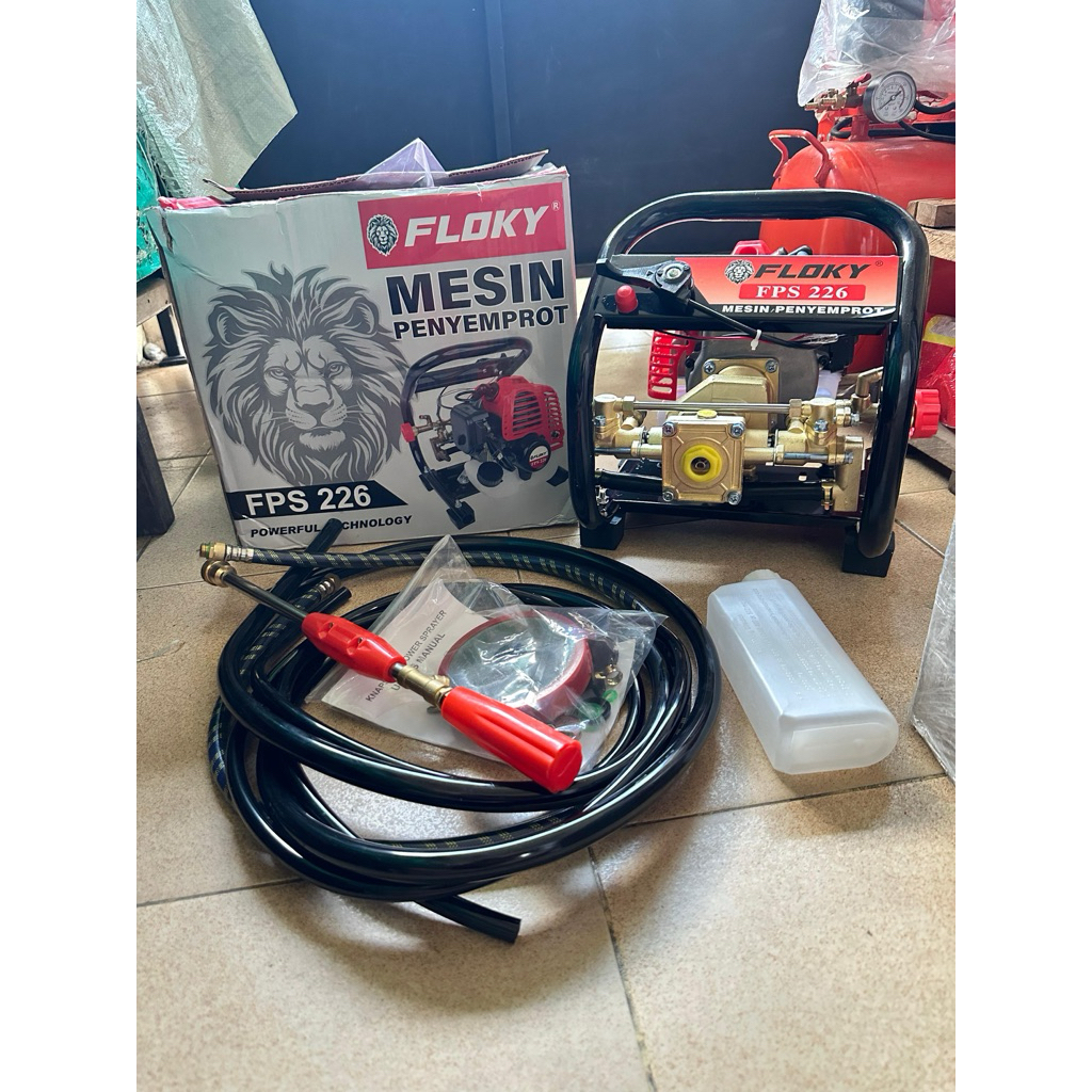 Mesin Power Sprayer FLOKY FPS226 2 Tak Mesin Doorsmeer Steam Cuci Motor AC 2 Tak Mesin Semprotan Ham