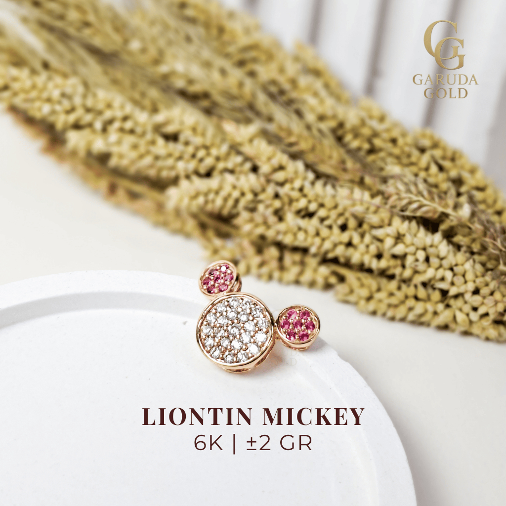 LIONTIN MICKEY MOUSE 6K | LIONTIN EMAS 6K | LIONTIN 2 GR