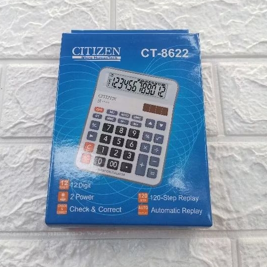

TERMURAH‼️KALKULATOR CITIZEN CT 8622 / 12 CHECK CORRECT