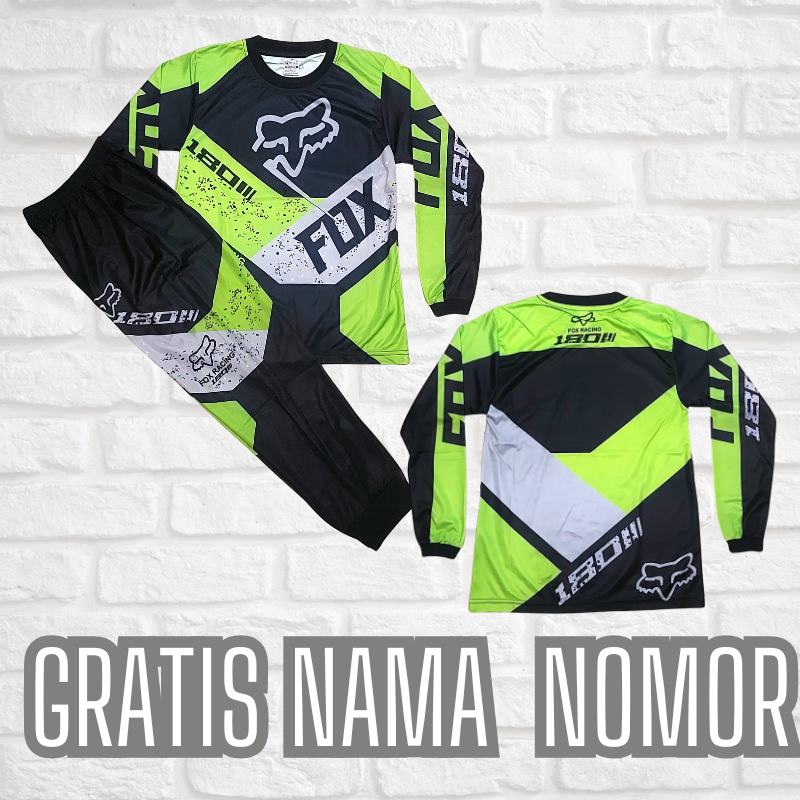 Jersey baju balap sepeda setelan baju balap baju motor cross anak ANAK