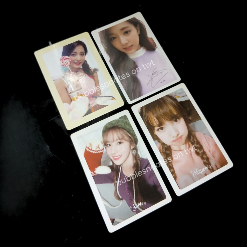 twice photocard benefit POB tzuyu nayeon sana merry n happy twicecoaster likey