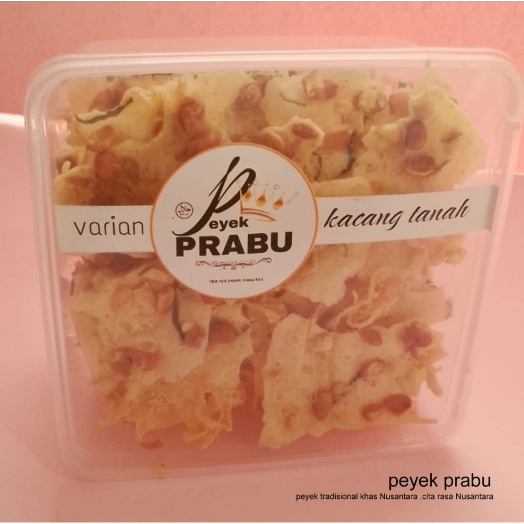 

peyek kacang /peyek rebon /peyek teri Medan peyek prabu kotak thinkwall 1500ml