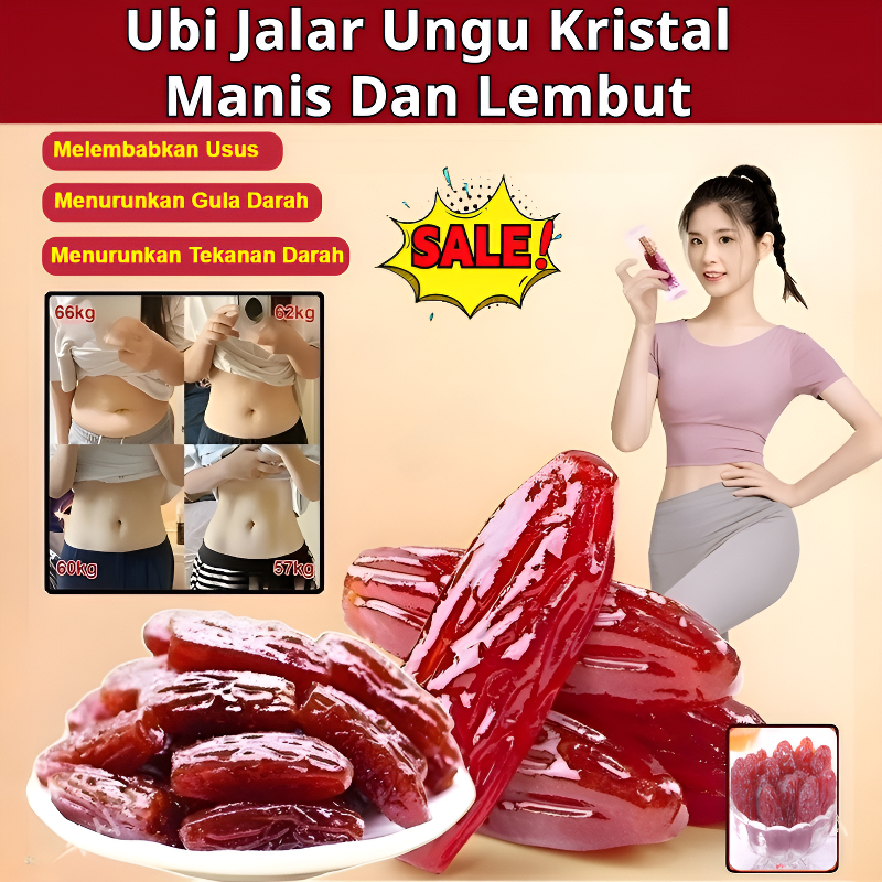 

❤️[Makanan Rendah Gula] Ubi Jalar Ungu Kering Manis, Lembut Dan Berlapis Lilin/Ubi Jalar Ungu Mengkristal/0 Tambahan Ubi Jalar/Ubi Jalar Kering Buatan Tangan/Ubi Jalar Ungu Rendah Lemak/Kering Untuk Pengganti Makanan Penurun Berat Badan
