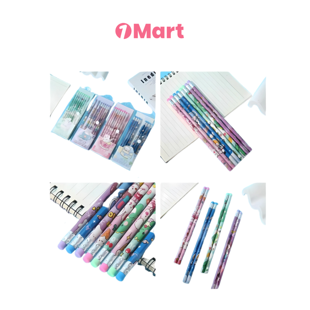 

1MART Pensil Kayu Motif Kartun Lucu
