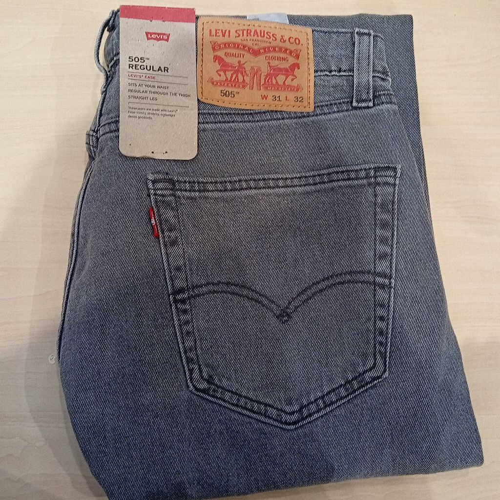 Celana Jeans Pria 505 Original Reguler Abu abu 505-2842