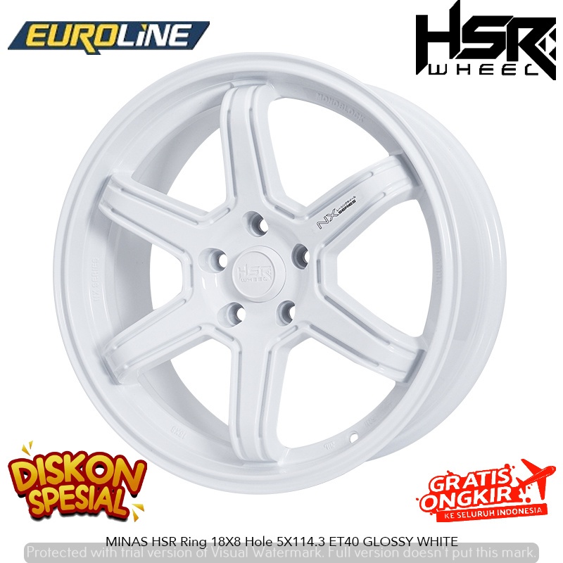 PROMO SALE  Velg Mobil Palang 6 Untuk Xpander, Innova, CRV, Zenix, dll HSR MINAS R18