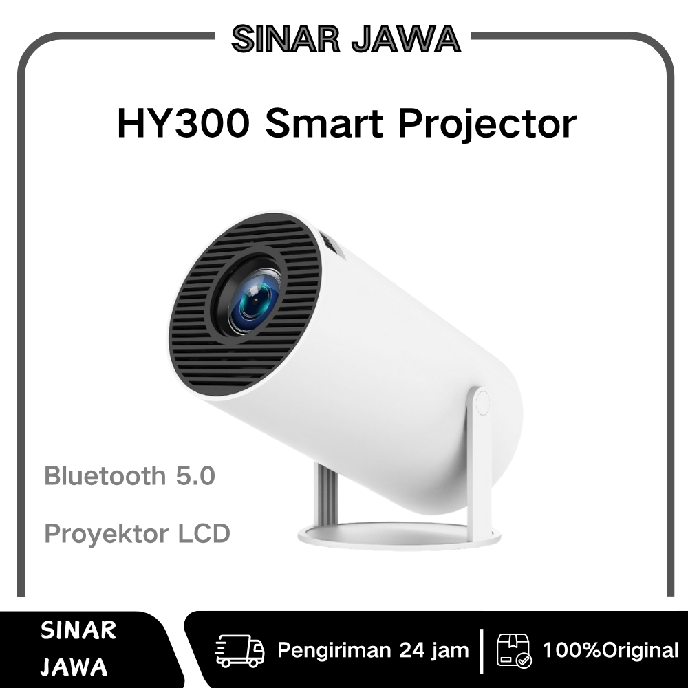 Proyektor HY300/HY300 Mini/HY300 Pro Smart Projector 180 ANSI Lumens HD 1080P Bluetooth 5 1G+8G