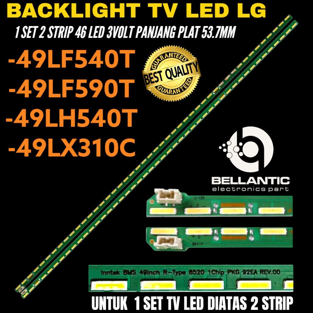 BACKLIGHT TV LED LG 49 INCH 49LF540T-49LF590T- 49LH540T- 49LX310T BACKLIGHT TV LED 49 INCH