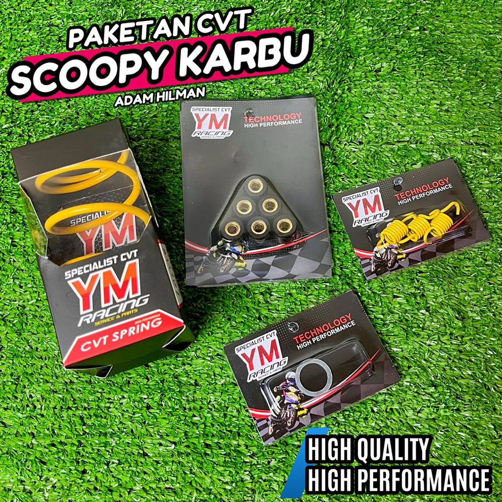PAKETAN CVT SCOOPY KARBU YM RACING / ADAM HILMAN / PAKET KIRIAN SCOOPY YM RACING