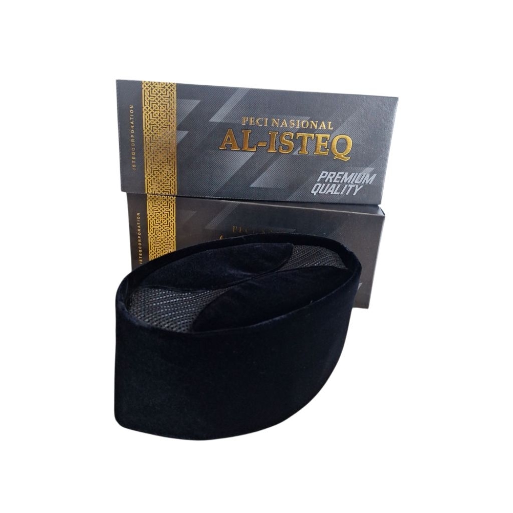 PECI NASIONAL AL-ISTEQ ACB TINGGI 10/peci hitam songkok