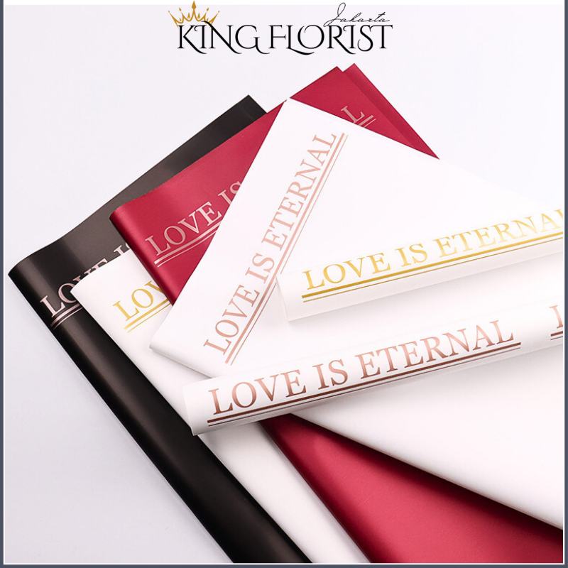 

Kertas Buket Bunga Love Is Eternal Flower Wrapping Paper Cellophane 6205