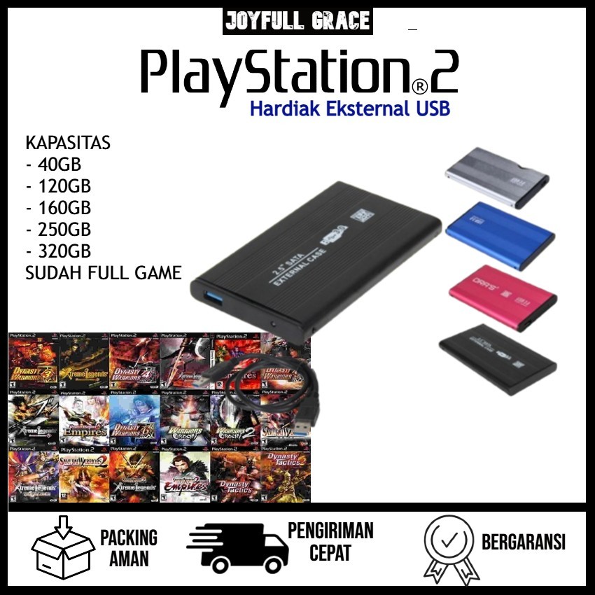 Hardisk Eksternal Ps2 / HDD  PS2 320GB FULLGAME