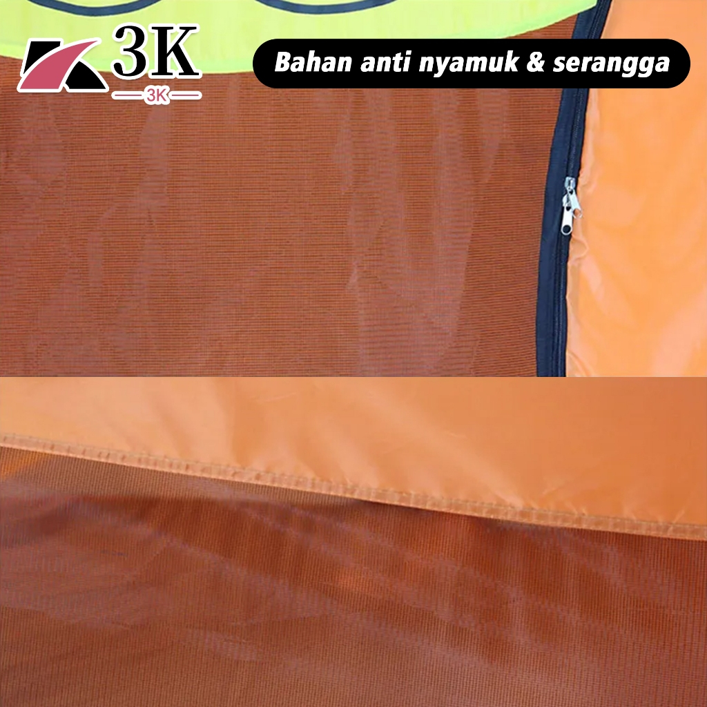 3K Surabaya Tenda Anak Karakter Animal Hewan Camping Otomatis Lipat PREMIUM