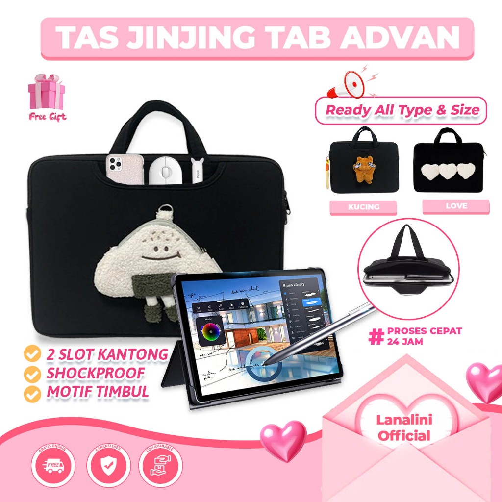 Sarung Tablet Advan Sketsa 10 2 3 2023 VX Neo Lite Xtab X7 A10 A8 8 10.1 10 Inch Tab Belajar Android