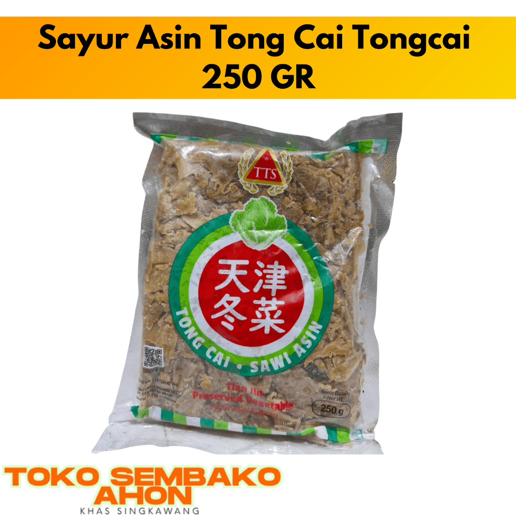 

Sayur Asin Tong Cai Tongcai Dongcai Sawi Asin Preserved Vegetable 250gr / Tongcai Sayur Asin 250gr / Tong Cai Kering / Sayur Asin Cina