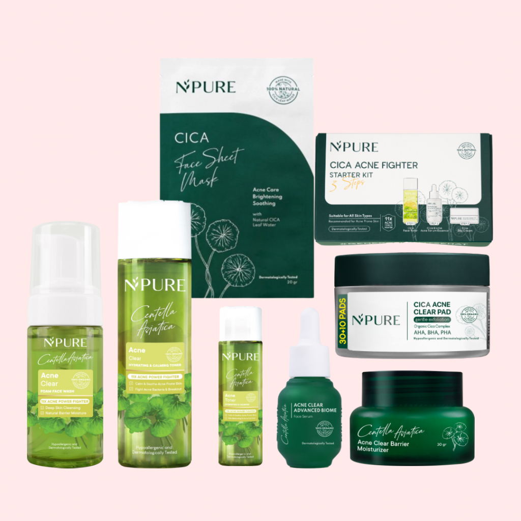 [BPOM] NPURE Cica Face Wash Face Toner Biome Serum Clear Barrier Moisturizer Centella Asiatica Clear