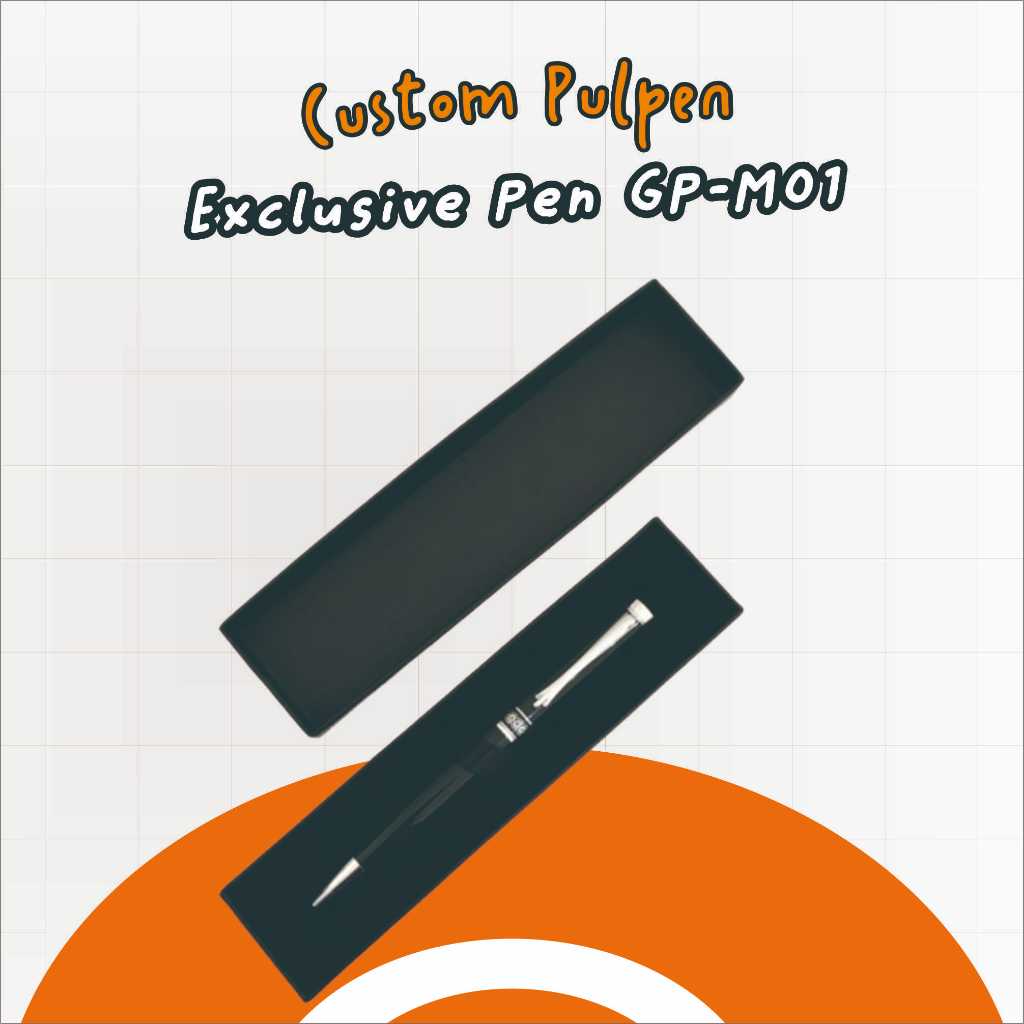 

Pulpen Metal dengan Box Mewah Elegan | Hadiah Merchandise Perusahaan | FREE GRAFIR NAMA DAN LOGO | - Exclusive Pen GP-M01