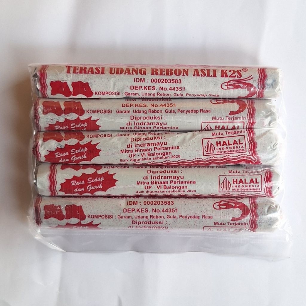 Terasi Udang Khas Cirebon Indramayu Cap K2S (Kepala 2 Sapi) 1 Pak Isi 5