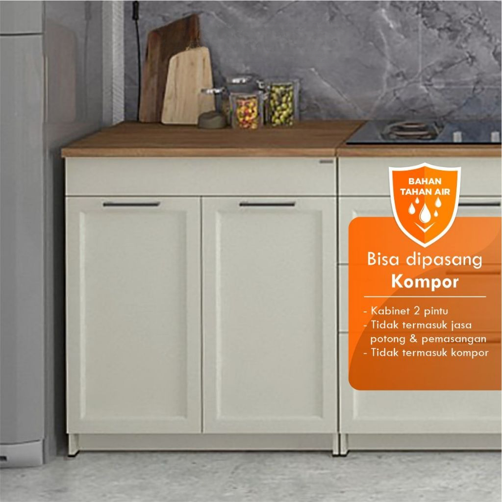 RAS GRATIS ONGKIR DAN PENGEMBALIAN NEW KITCHEN SET / RAK DAPUR BAWAH / RAK DAPUR ANTI AIR / RAK DAPU
