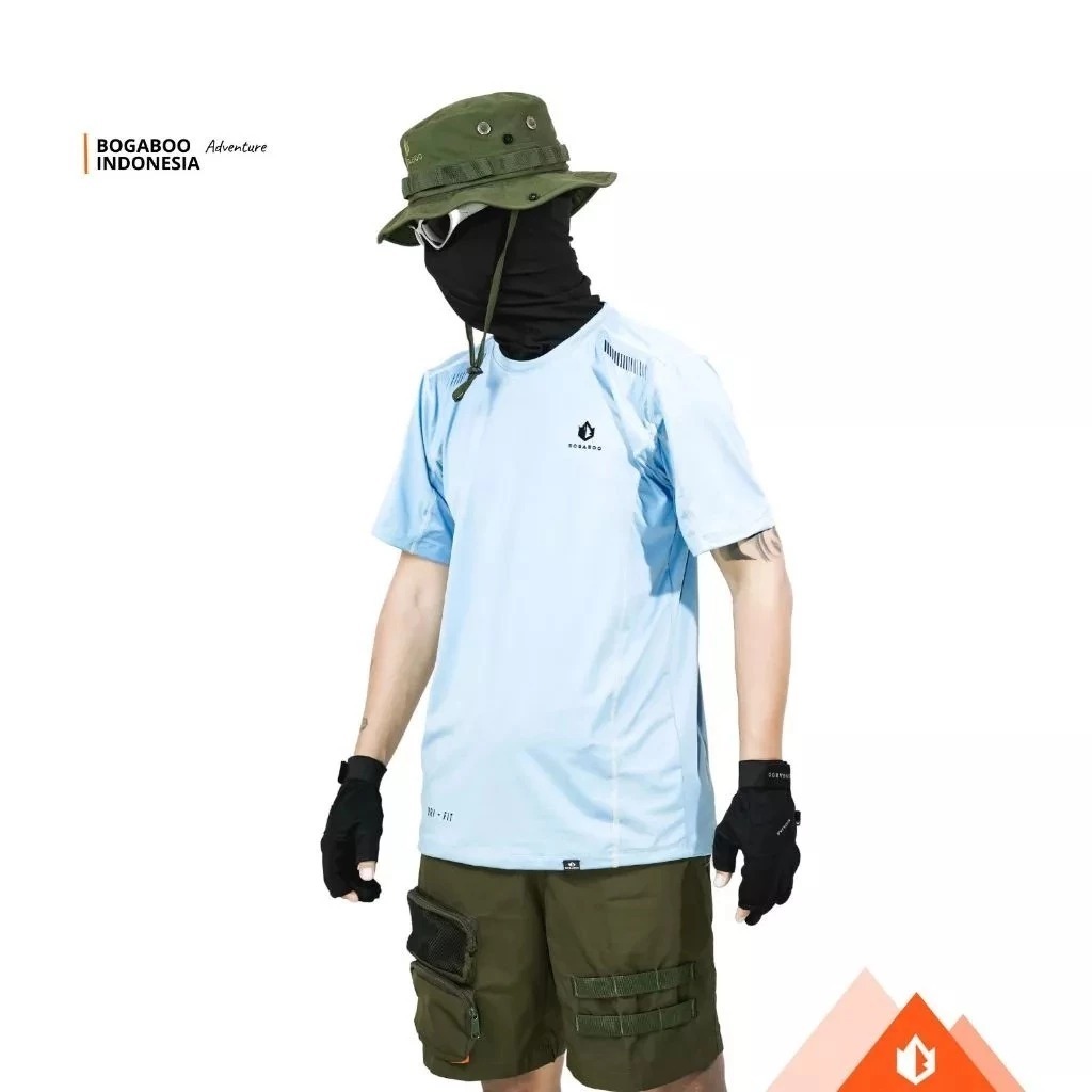 BOGABOO GIZLAN - BaseLayer Sports Lengan Pendek - Baselayer Olahraga Outdoor Gunung Hiking