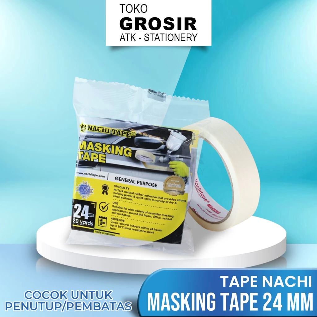

MASKING TAPE NACHI 24mm/ ISOLASI PUTIH 2