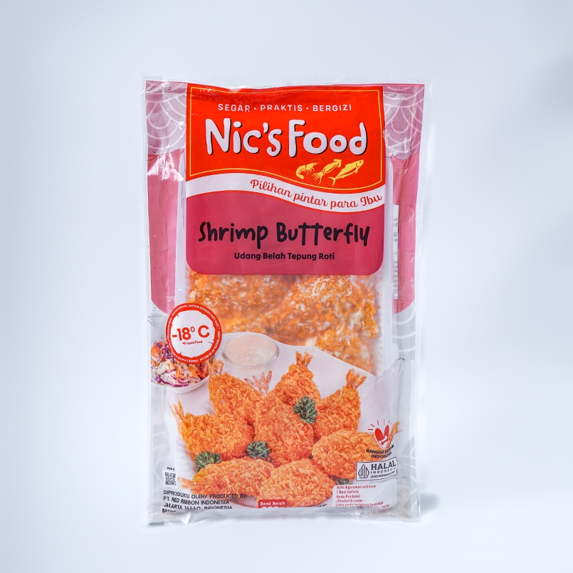 

Nic's Food Shrimp Butterfly (Udang Belah Tepung) Isi 8 Pcs 250 Gram - Kebanggaan Frozen Food Jakarta Barat