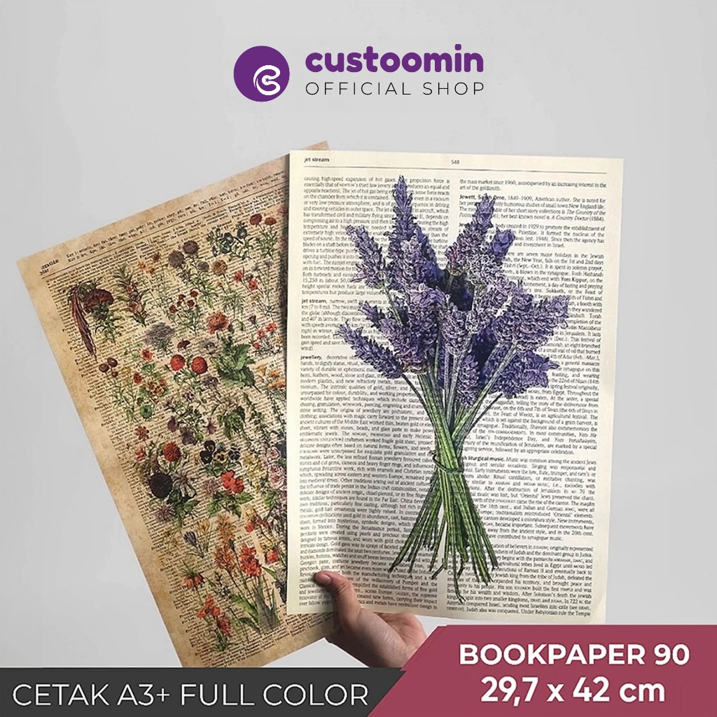 

Cetak A3 (29,7 x 42 cm) #Bookpaper 90 gsm - Cetak Full Color - Custom | Custoom.in