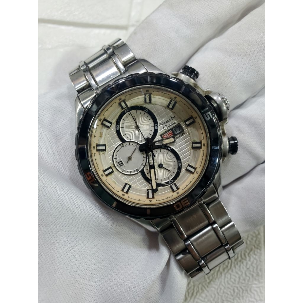 Jam Alexandre Christie 6255MC Original Pria