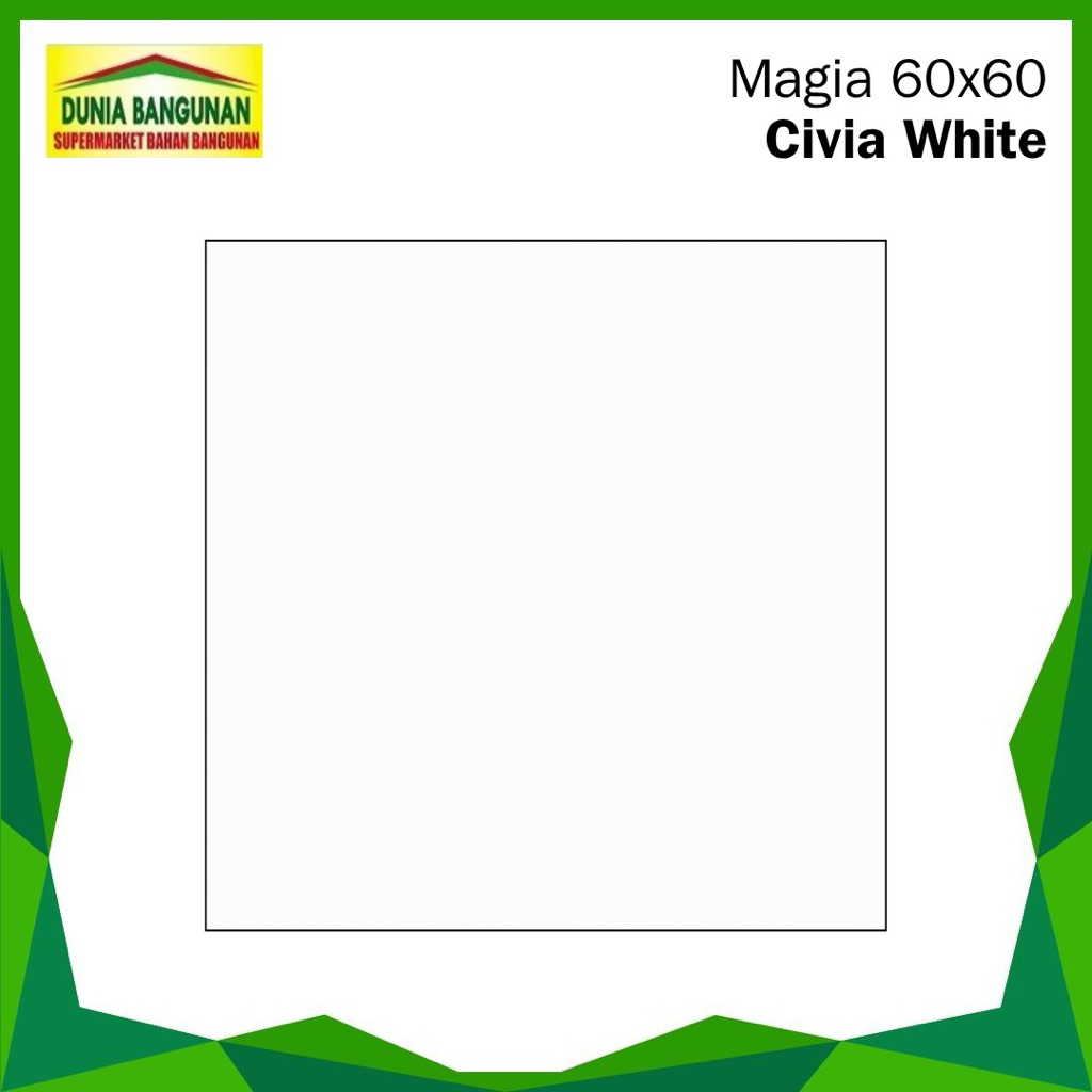 Granit 60x60 Putih Polos Magia Civita White Granit Glossy