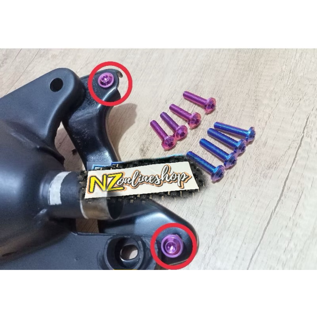 BAUT TITANIUM AREM KNALPOT MIO FINO SOUL