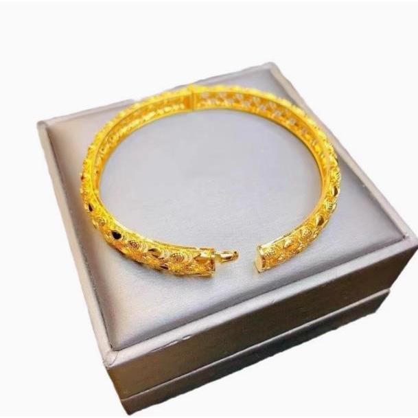 【17K / 750 emas asli / kadar 】Gelang berbentuk bunga berlian