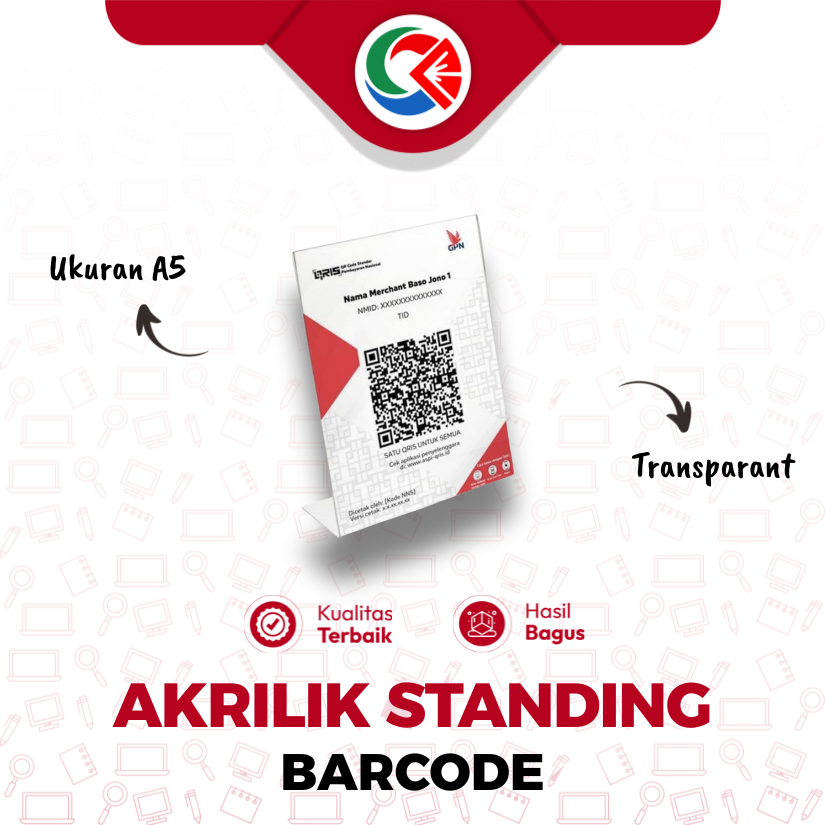 

AKRILIK STANDING BARCODE / AKRILIK DISPLAY A5