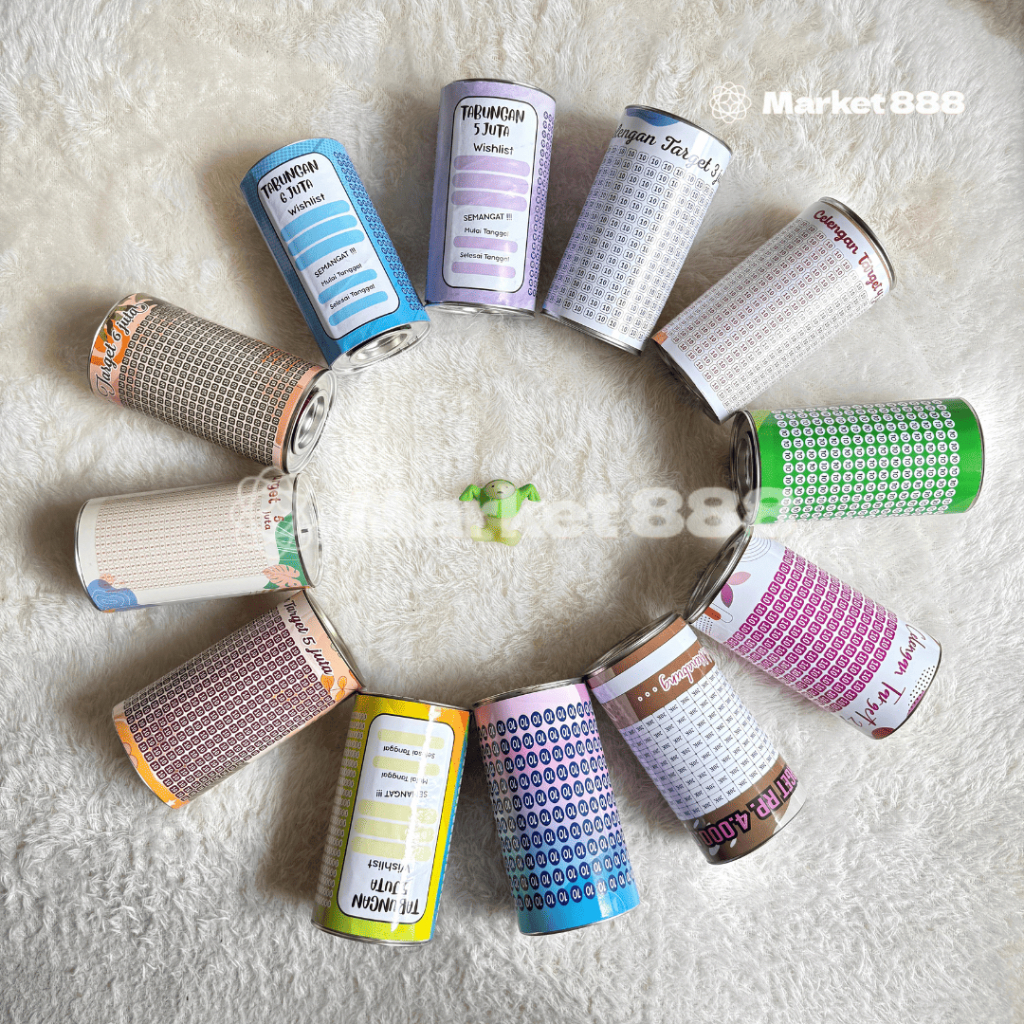 Celengan Target Viral Small Tinggi 15cm Diameter 8cm // Celengan Kertas Papertube