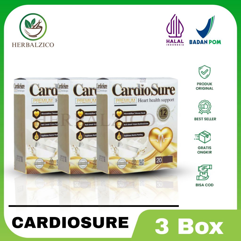 

Cardiosure Milk Original 3 Box Susu Kesehatan Jantung