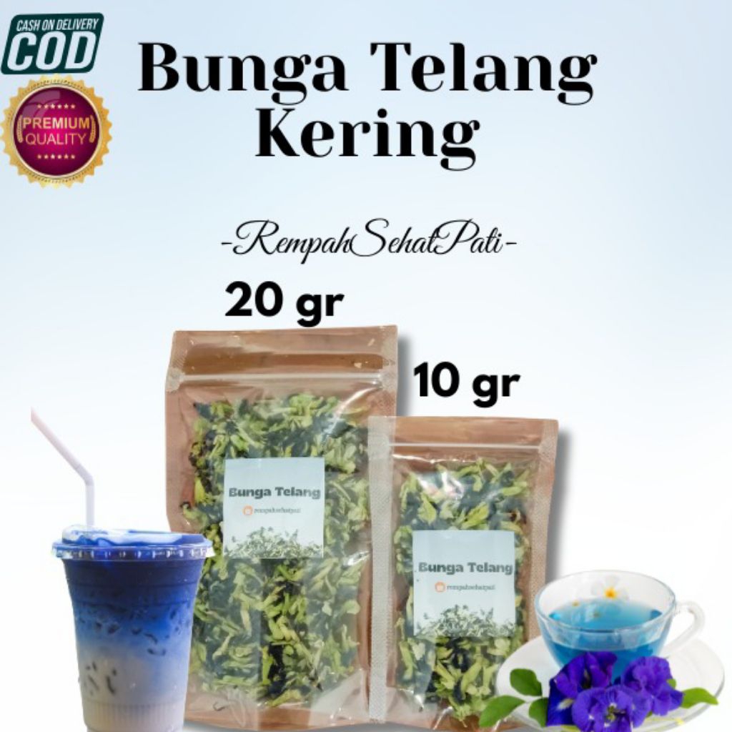 

Bunga Telang Kering 10 gram 20 gram