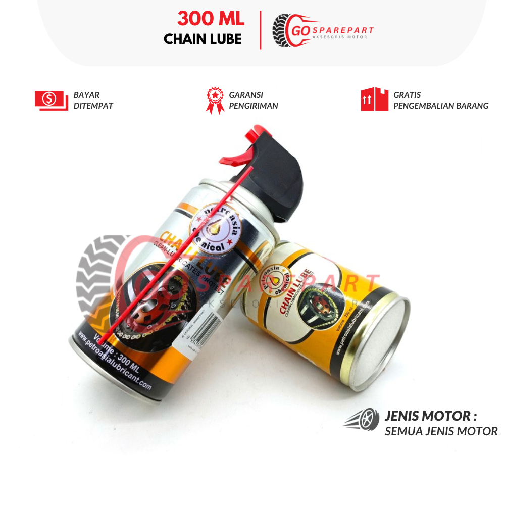 CHAIN LUBE 300 ML CHAIN LUBE HONDA BEAT / MINYAK RANTAI MOTOR VARIO / PELUMAS RANTAI JUPITER Z / ANT