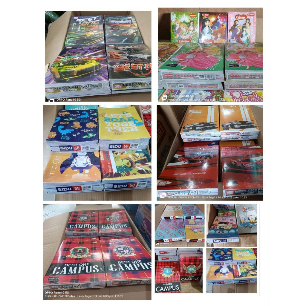 

ONE HEART 38 LBR x 10 PCS/ BESTONE BOXY 42 LBR x 6 PCS & 58 LBR x 10 PCS