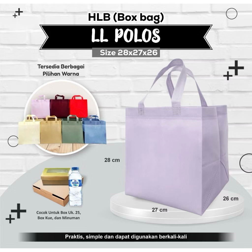 

Goodie bag box 25×25 spunbond polos 282726
