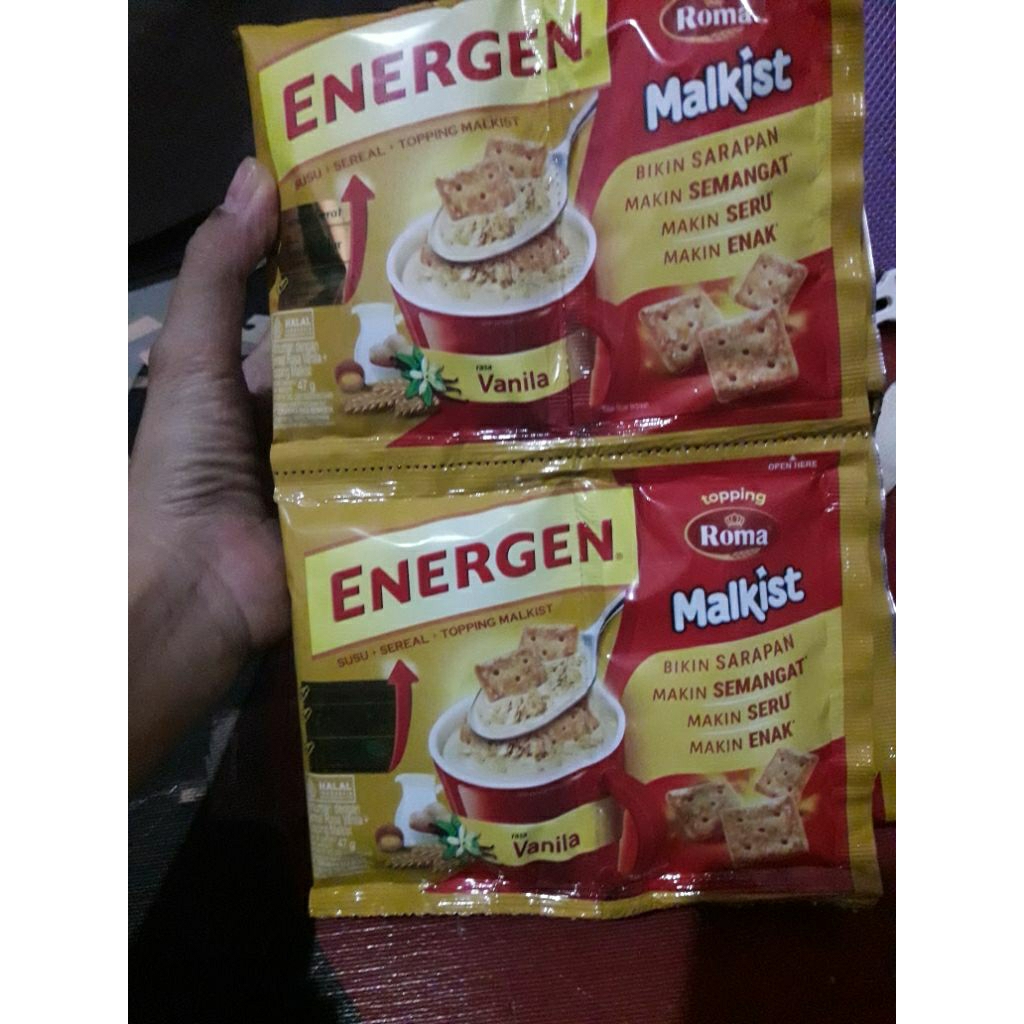 

Energen vanilla topping malkist
