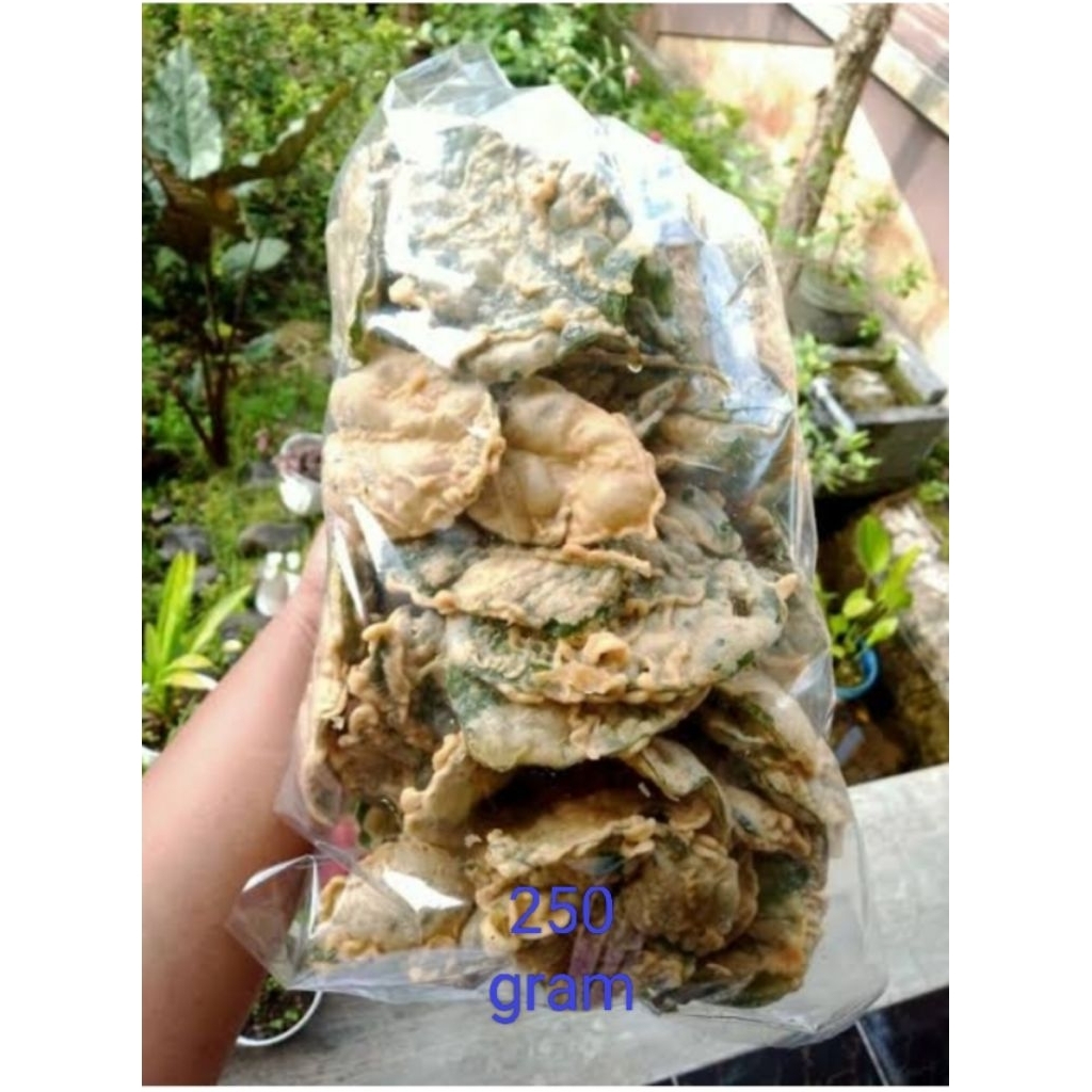 

keripik bayam kemasan 250gram