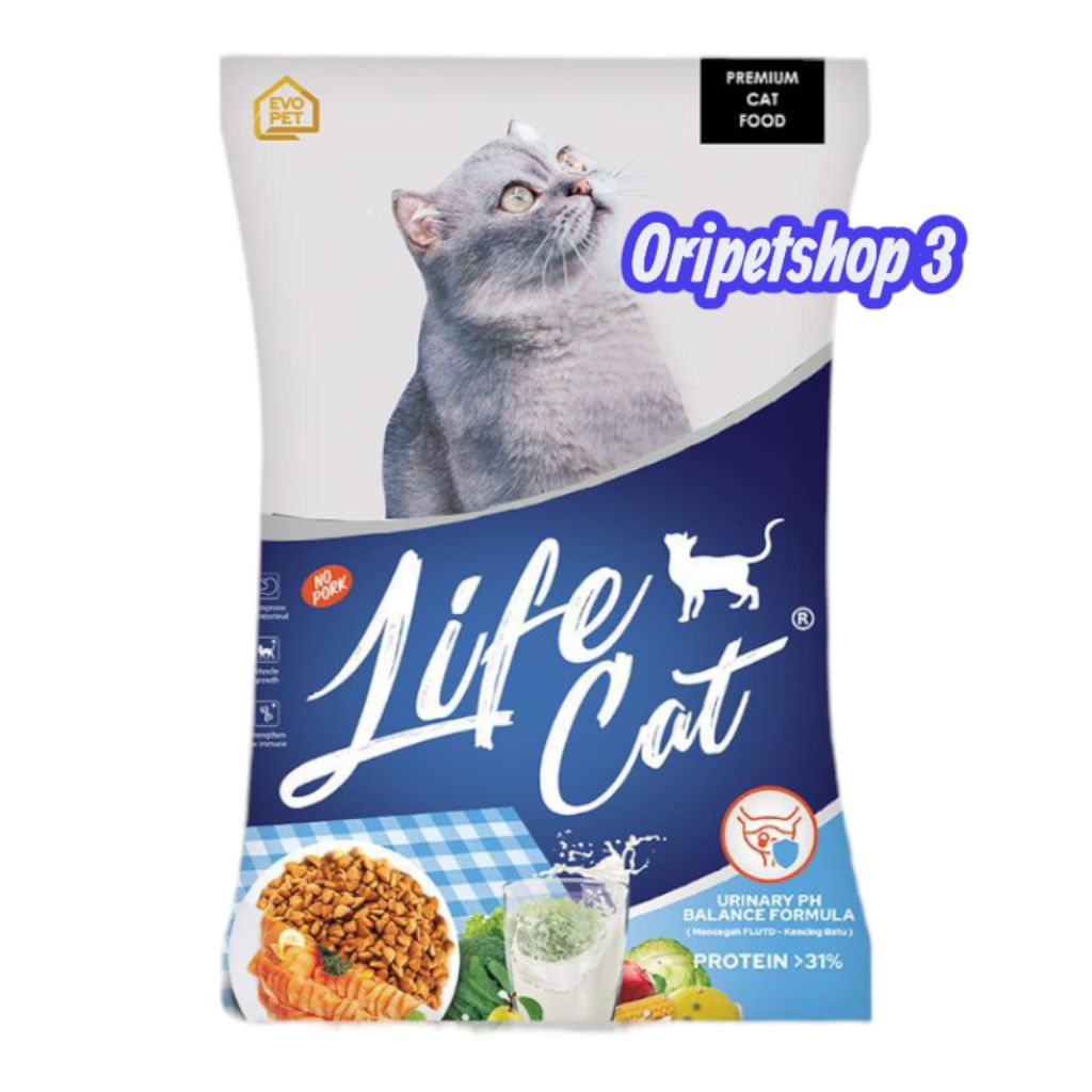 Makanan Kucing Life Cat 20kg Cat Food 20 kg Life Cat Khusus Gojek grab