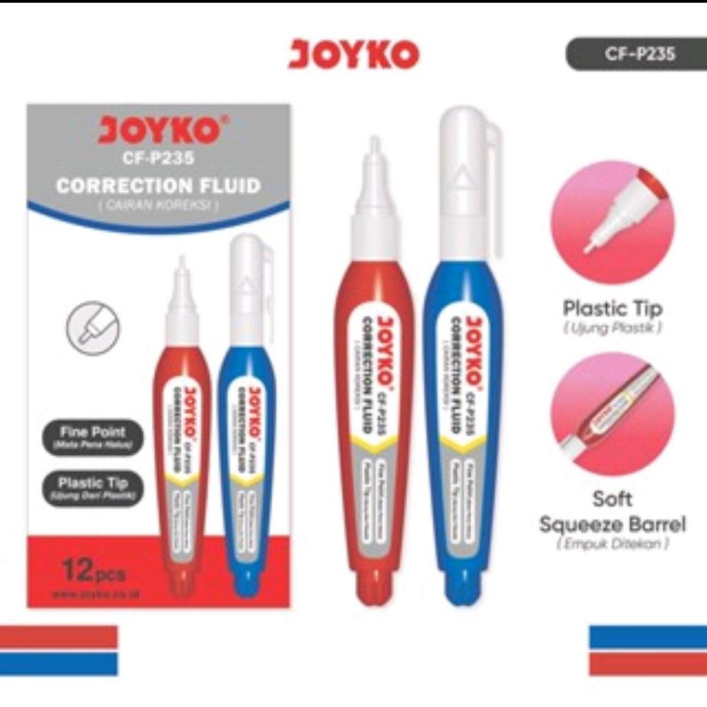 

1 Pcs Joyko Correction Fluid/ Tipe X Cair CF-P235