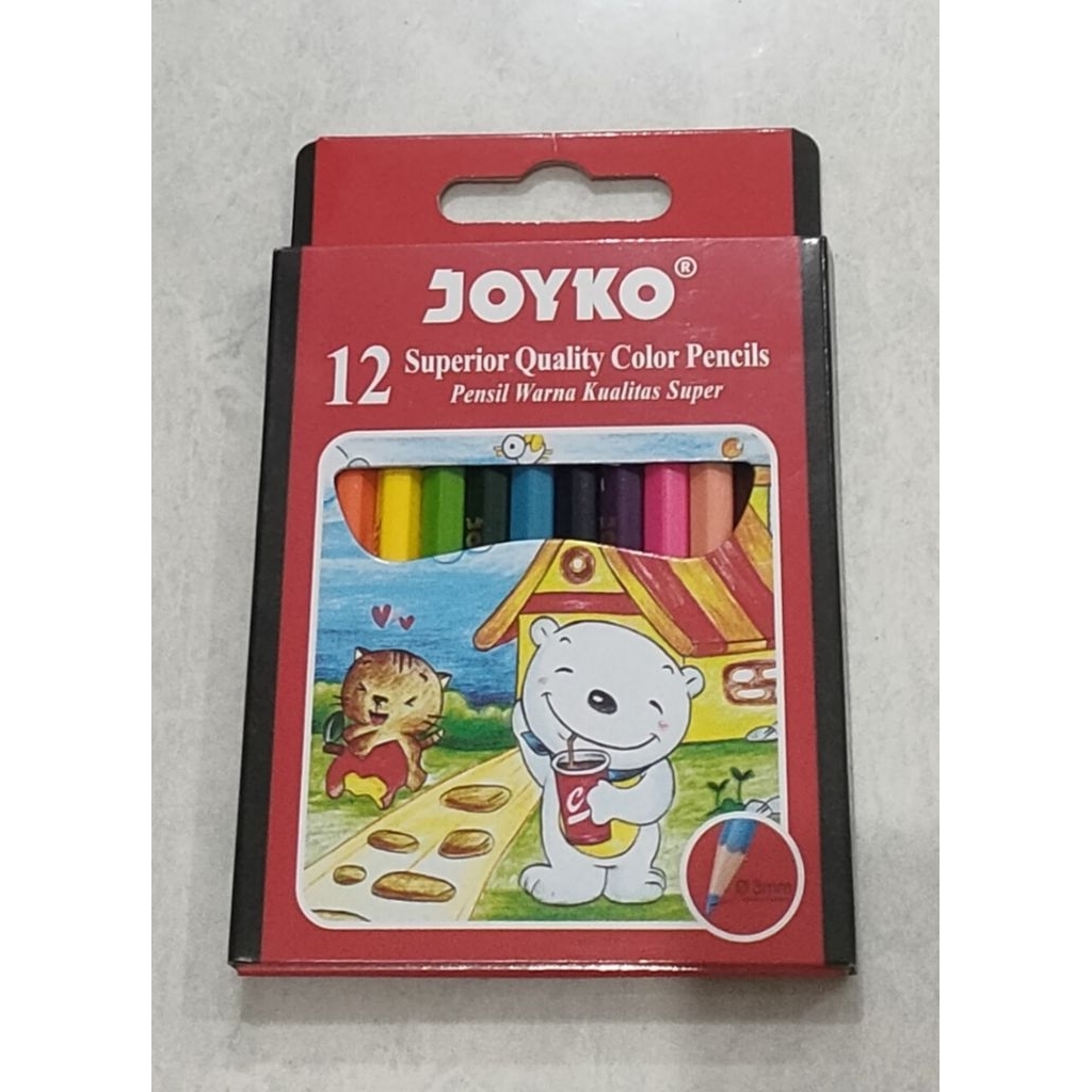 

Pensil Warna Joyko 12 Warna Pendek CP-S12