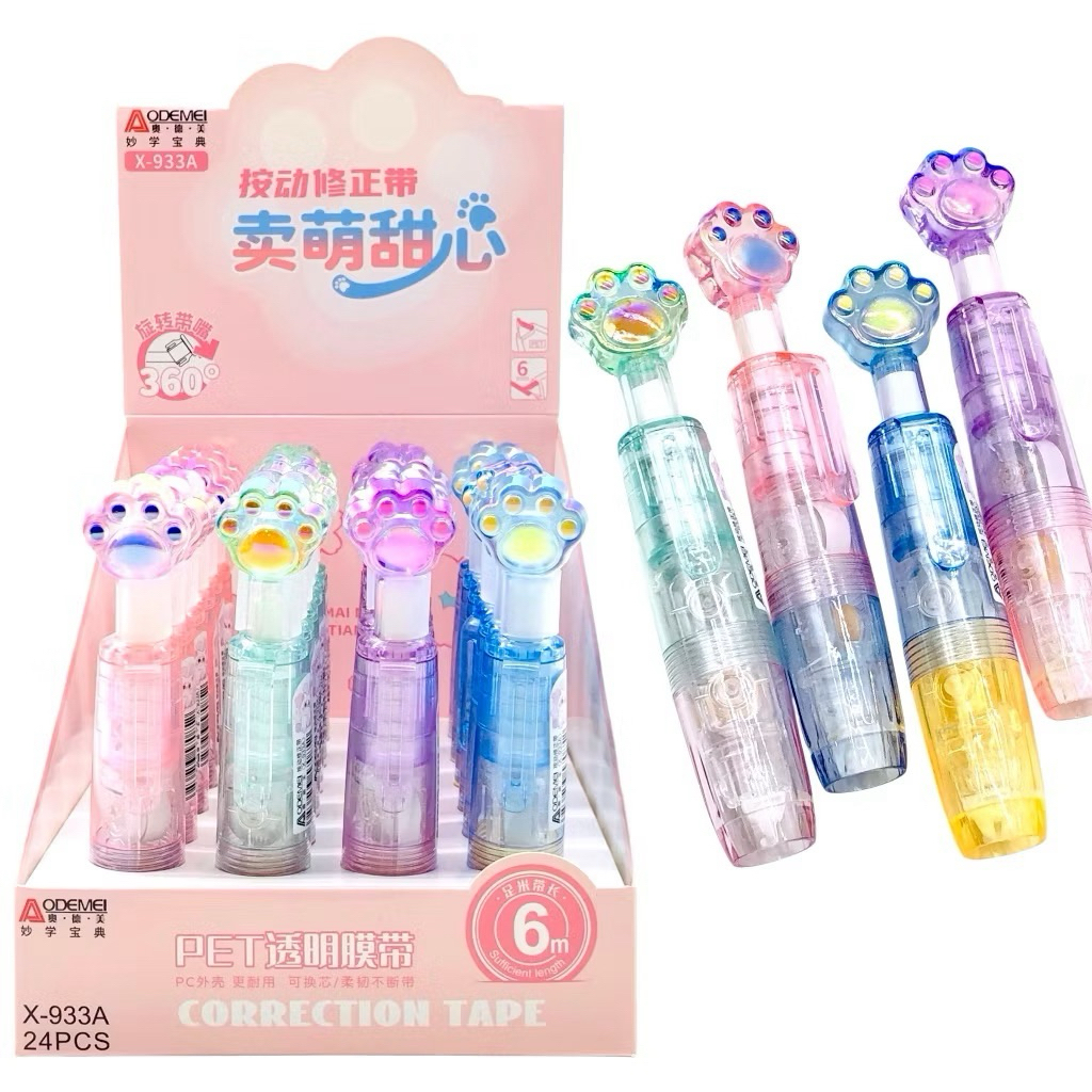 

CORRECTION TAPE KLIK AODOMEI CAT PAW/ TIP-X kertas Cetek