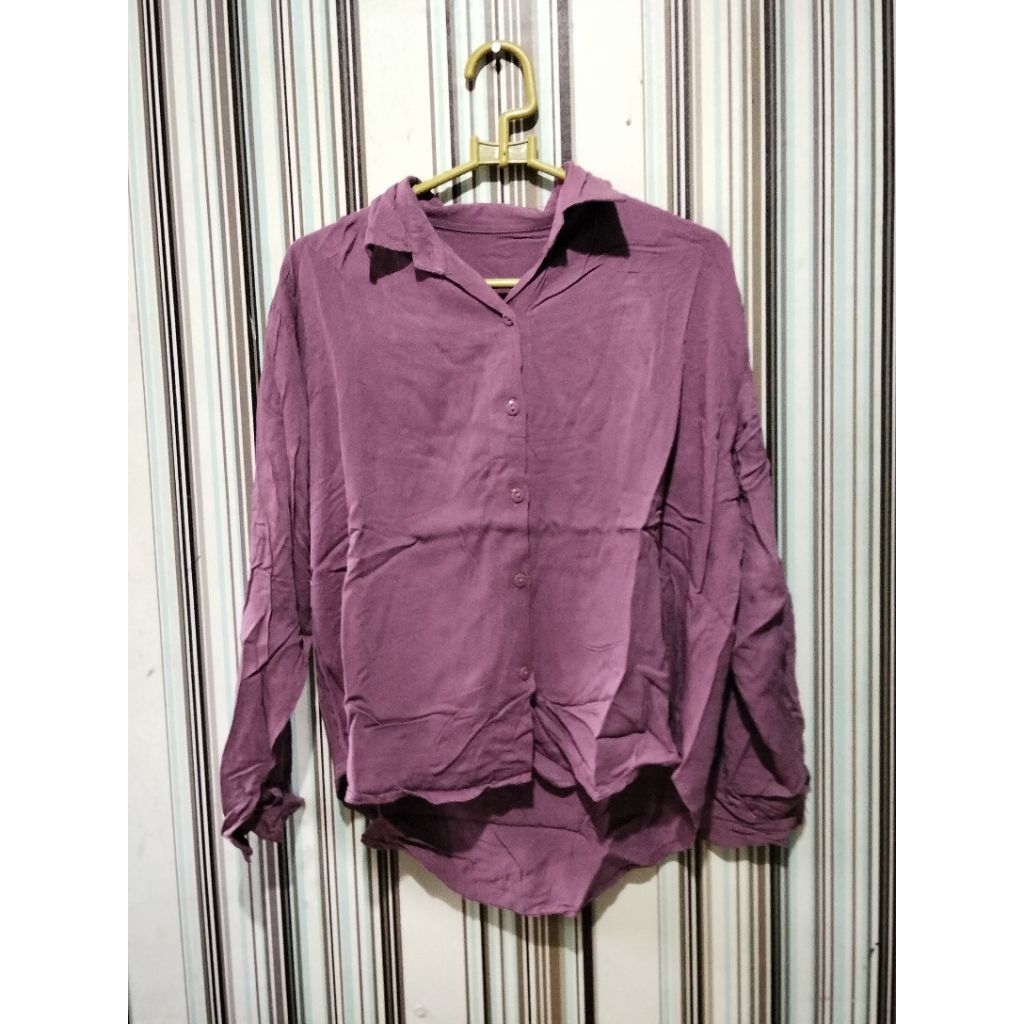 kemeja rayoon mauve