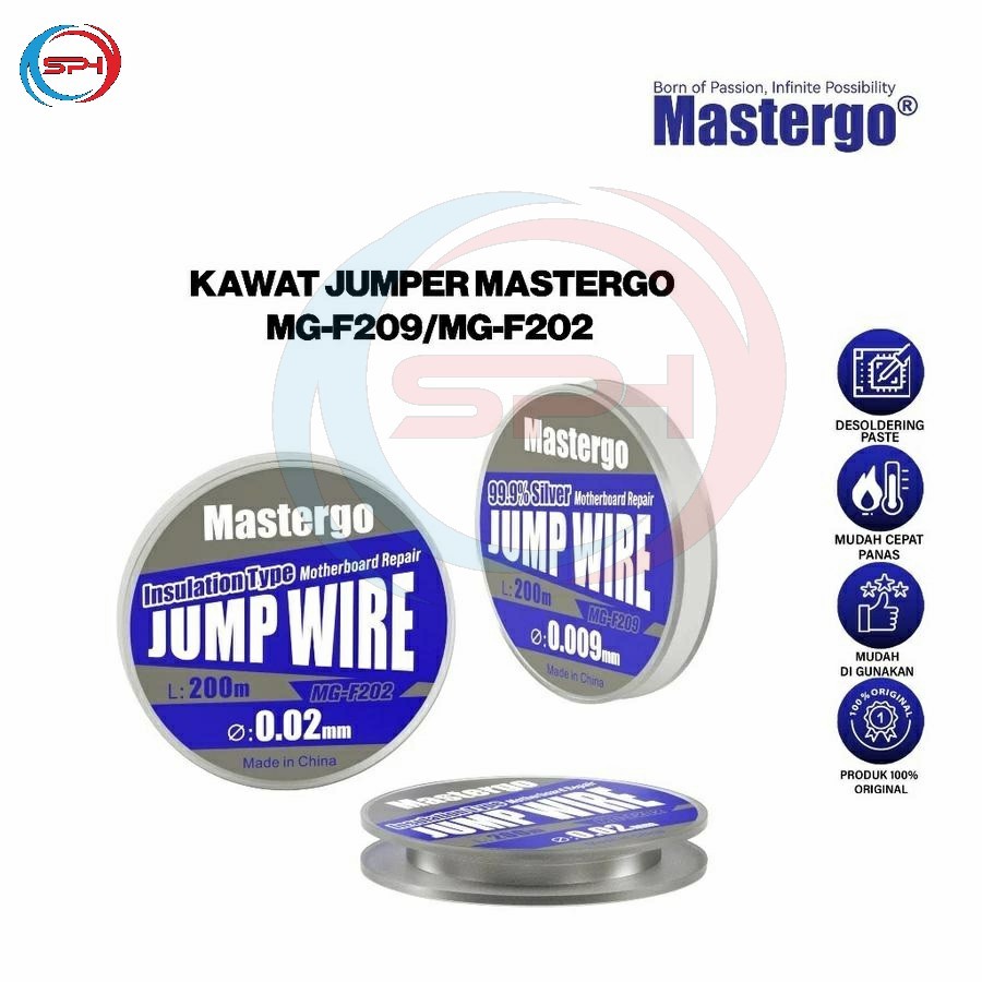 MASTERGO MG-F209/MG-G202 Kawat Jumper Original - Kawat Jumper Wire MG-F209 0.009mm /MG-F202 0.02mm O